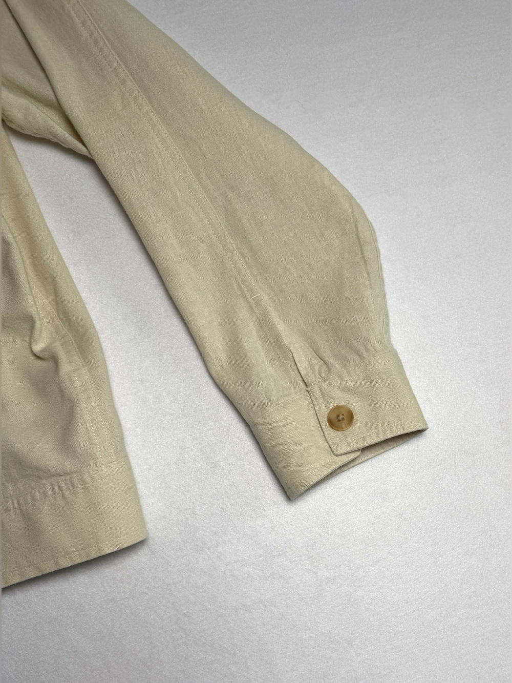 Lucky Brand Linen Relaxed Tailored Jacket Cream Size XL - Picture 4 of 8
